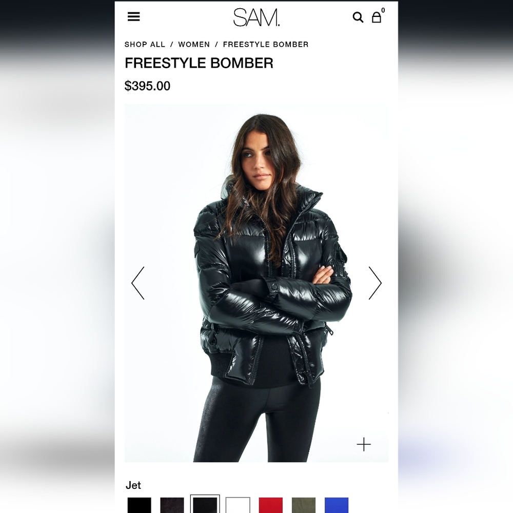 SAM, size small, black